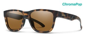 Smith Lowdown Slim 2 Sunglasses Polarized Chromapop in Matte Tortoise with Brown